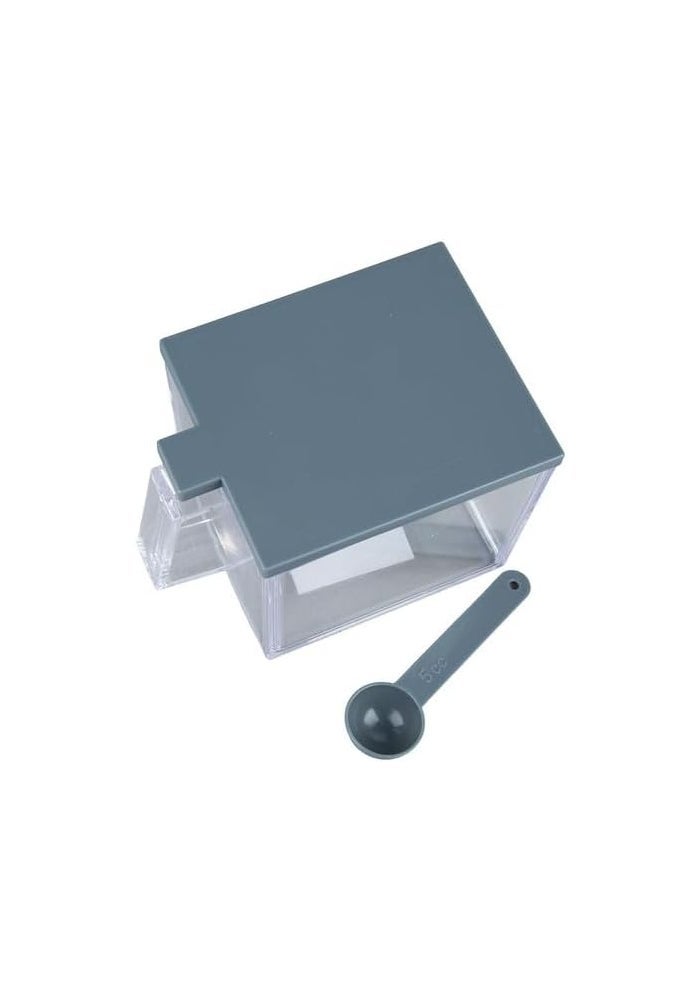 Daiso Wide Kitchen Plastic Storage Container | Dark Grey | Multi-Purpose Storage Box for Home Organization - Image 2